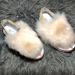 UGG beige K Holly fur sandals